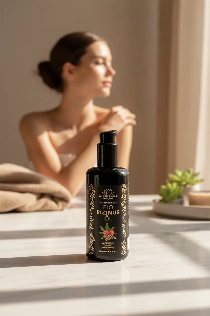 Bio Rizinusöl - 200 ml - von Unimedica - Naturkosmetik Unimedica Kornkammer Natur Frau