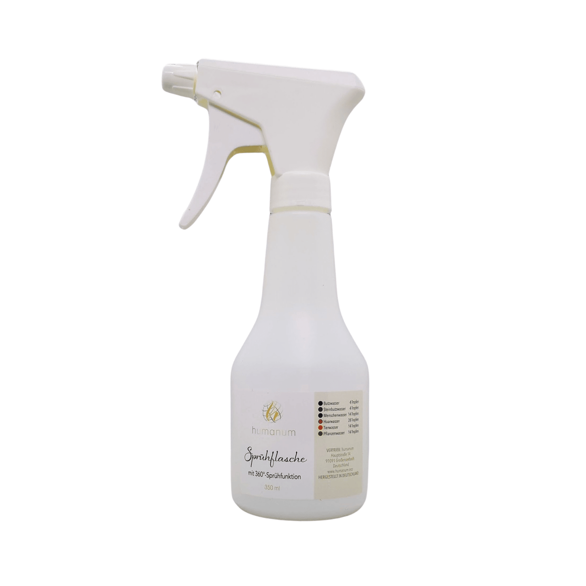 Butzwasser Einsteiger Set (Butzwasser 50ml mit 350ml Sprühflasche) - Haushalt Humanum Kornkammer Natur
