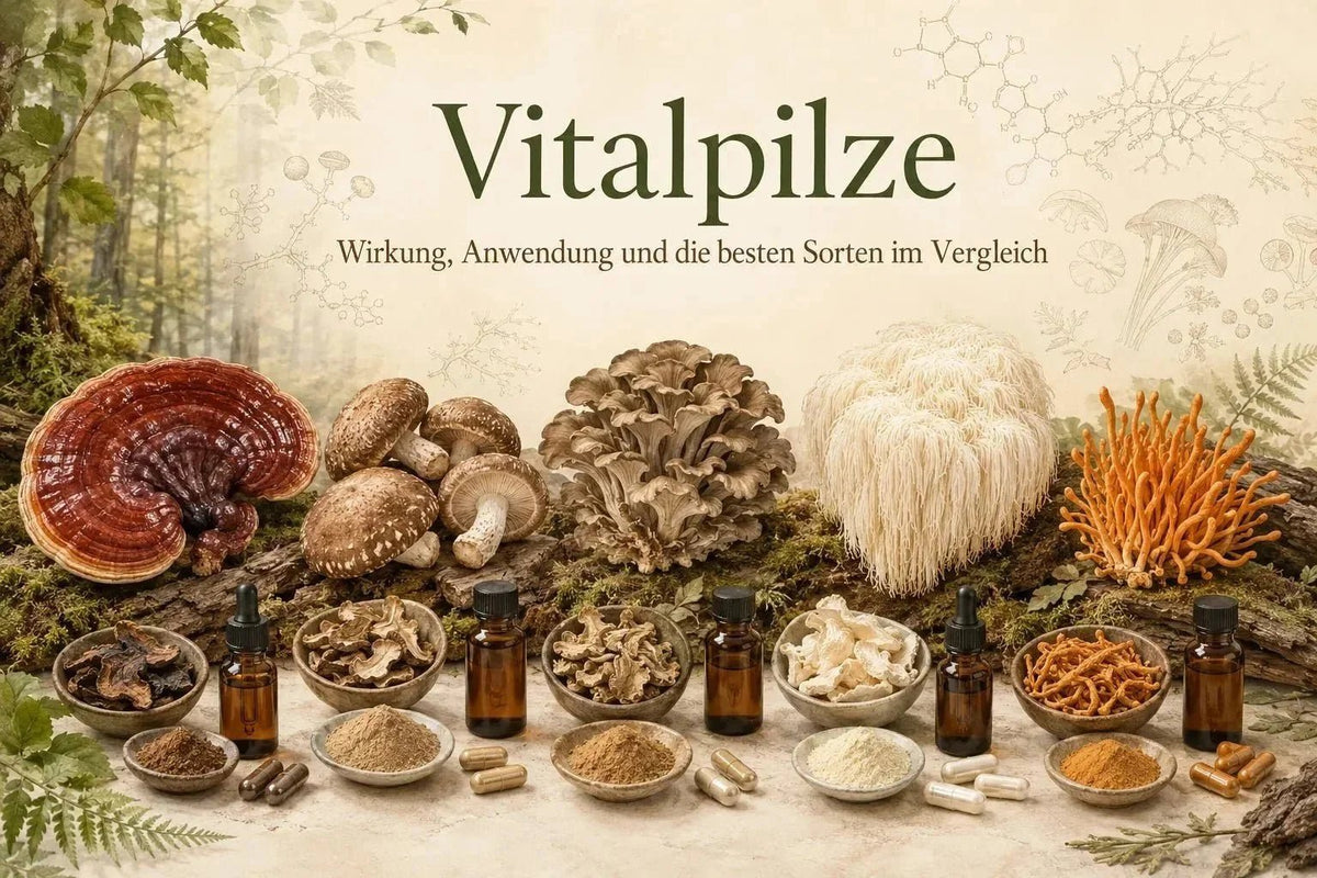 Vitalpilze: Wirkung, Anwendung und die besten Sorten im Vergleich