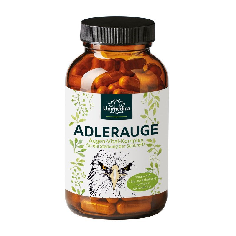 Adlerauge - 120 Kapseln - von Unimedica - Nahrungsergänzung Unimedica Kornkammer Natur