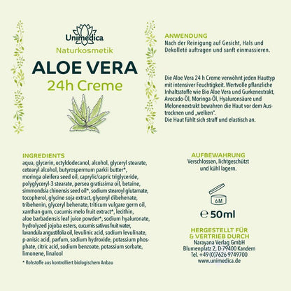 Aloe Vera 24h Creme - 50 ml - CremeUnimedica Kornkammer Natur