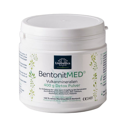 Bentonit Med® Detox Pulver - 400 g - NahrungsergänzungUnimedica Kornkammer Natur