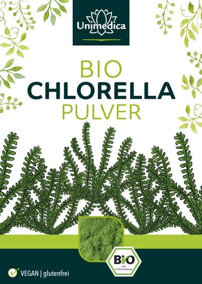 Chlorella Pulver Bio - laborgeprüft und naturrein 250g - Nahrungsergänzung Unimedica Kornkammer Natur
