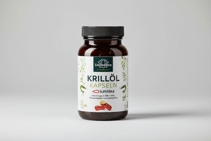 Krillöl SUPERBA 2™ - reich an Omega - 3 - Fettsäuren EPA + DHA - 1.000 mg Krillöl - 120 Kapseln - Nahrungsergänzung Unimedica