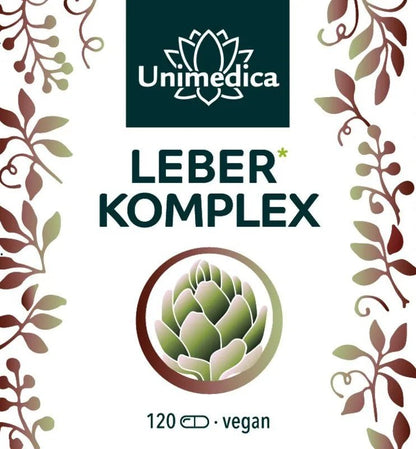 Leber Komplex mit Vitaminen - 120 Kapseln - NahrungsergänzungUnimedica Kornkammer Natur