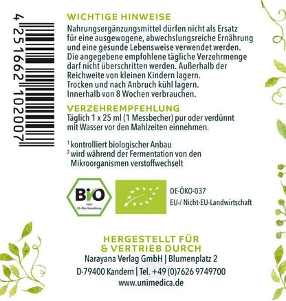 MikroVeda (R) Life Pure - Biotisches Enzym-Ferment 33 Bakterienstämme lebendiger Mikroorganismen - 500 ml - Nahrungsergänzung