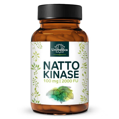Nattokinase - 100 mg / 2000 FU pro Tagesdosis - Nahrungsergänzung Unimedica - Kornkammer Natur