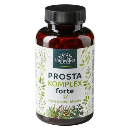 Prosta* Komplex forte - mit Kürbiskernextrakt und Sägepalmenextrakt - 90 Kapseln - Nahrungsergänzung Unimedica Kornkammer