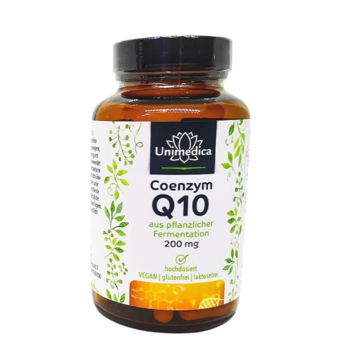 Coenzym Q10 120 Kapseln - 200 mg pro Tagesdosis - Nahrungsergänzung - Unimedica - Kornkammer Natur
