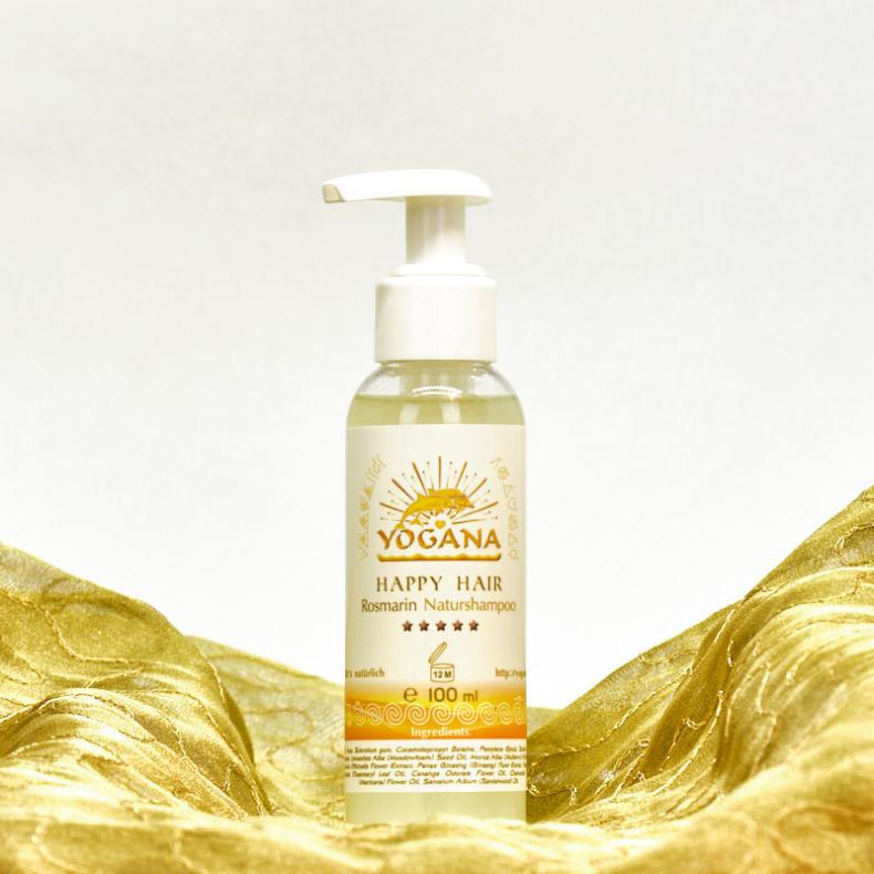 Happy Hair Shampoo Rosmarin - Naturshampoo für dunkle Haare - 100% Natur - Shampoo - Yogana Kornkammer Natur