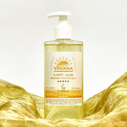 Happy Hair Shampoo Rosmarin - Naturshampoo für dunkle Haare - 100% Natur - ShampooYogana Kornkammer Natur