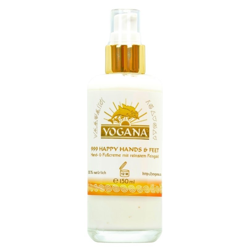 999 Happy Hands &amp; Feet - Hand - &amp; Fußcreme mit 999 Feingold - Yogana - CremeYogana Kornkammer Natur