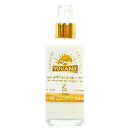 999 Happy Hands &amp; Feet - Hand - &amp; Fußcreme mit 999 Feingold - Yogana - CremeYogana Kornkammer Natur