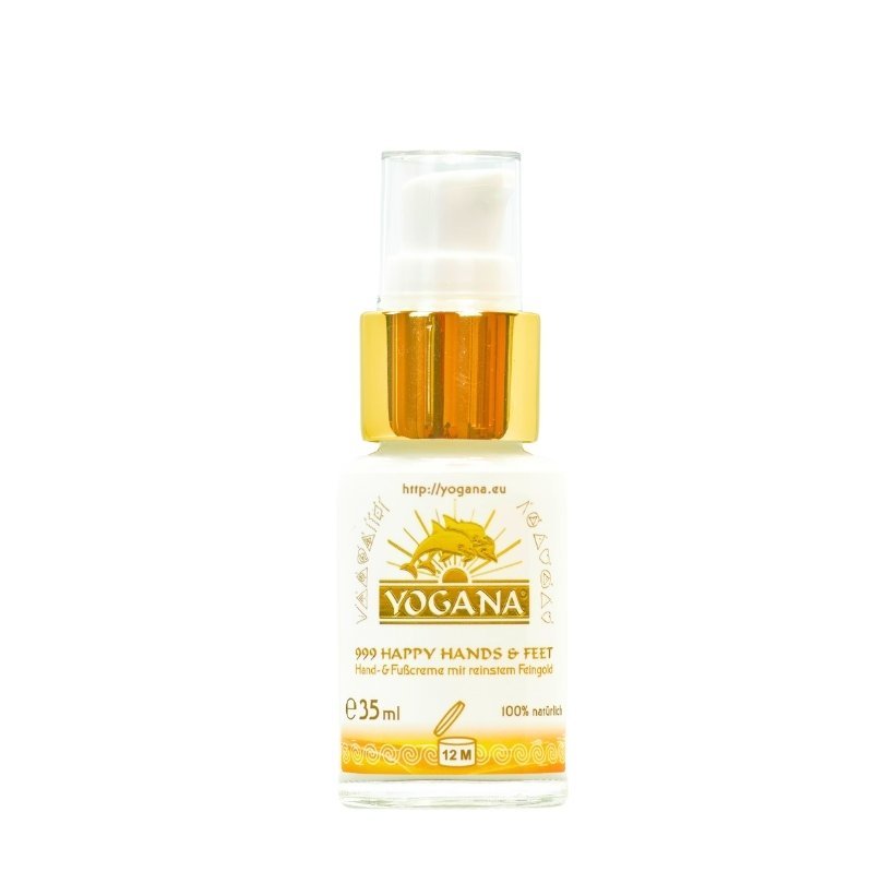 999 Happy Hands &amp; Feet - Hand - &amp; Fußcreme mit 999 Feingold - Yogana - CremeYogana Kornkammer Natur