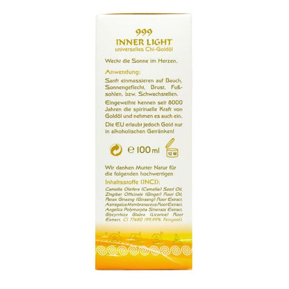 999 Inner Light LD Lunge Dickdarm Goldöl - Körperöl/lotion Yogana Kornkammer Natur