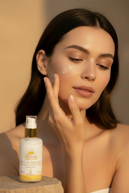 999 The Miracle Gesichtsnektar - Creme Yogana Kornkammer Natur Frau mit Creme