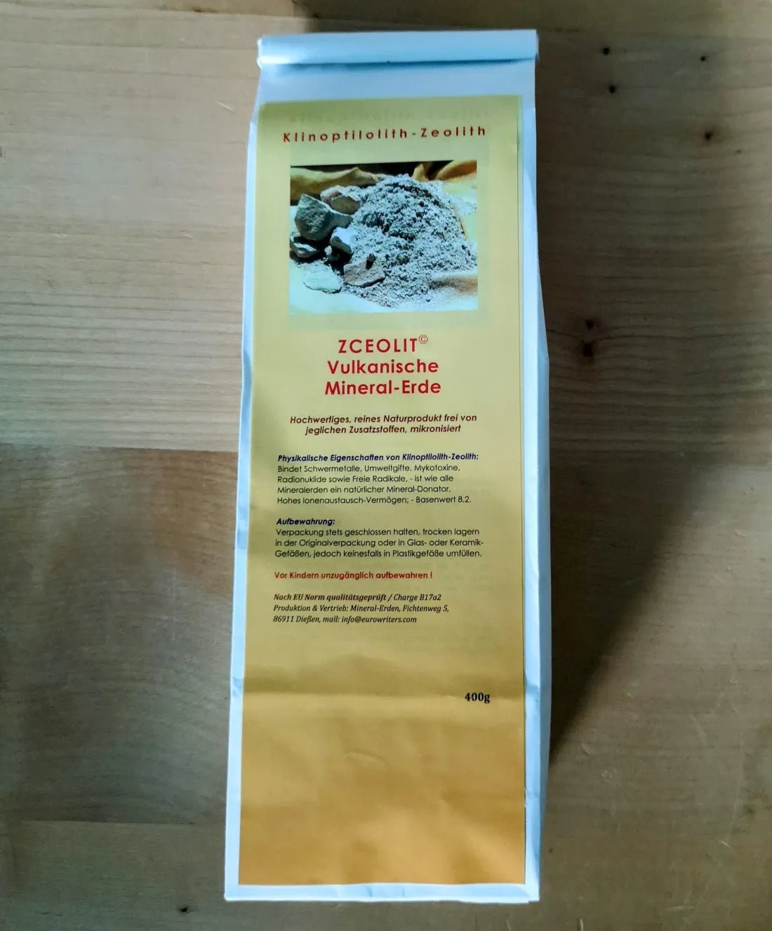 Zeolith mit hohem Klinoptilolith Gehalt - NahrungsergänzungKornkammer Natur Kornkammer Natur