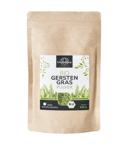 Gerstengras Pulver Bio - Nahrungsergänzung Unimedica Kornkammer Natur