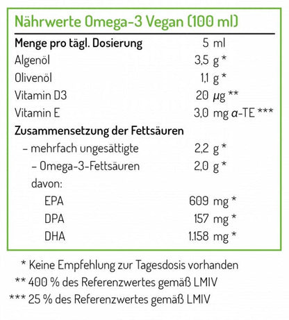 Omega 3 Öl vegan Norsan - NahrungsergänzungNorsan Kornkammer Natur